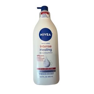 NIVEA Intense Healing‎ Body Lotion 72h Moisture Very Dry Skin 16.9 FL OZ 500 mL
